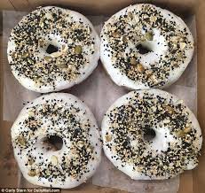 Black And White Bagel Nyc Bagel Shop Debuts Everything Bagel Ice Cream Sandwich Bagel Shop Ice Cream Sandwich Everything Bagel