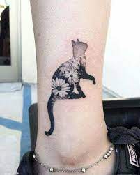 Maybe you would like to learn more about one of these? Cat Flower Tattoo Daisy Tattoo Designs Tattoos Black Cat Tattoos