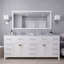 Average rating 14 inch white modern corner bathroom vanity with optional medicine cabinet$759.00$584.00sku: Caroline Parkway 78 Double Vanity Md 2178 Bathroom Vanities Virtu Usa