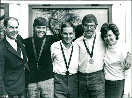 Amazon.com: Vintage photo of The brothers, Peter Sundelin, Jorgen Sundelin  and Ulf Sundelin with their mother and father.