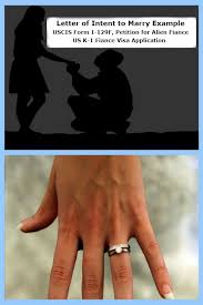 Intent To Marry Letter Example For Your Uscis Form I 129f Petition For Alien Fiance As Part Of A Us Fiance Visa Application Fiance Visa Letter Example Fiance