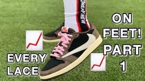 More on jordans/kobes/lebrons view all. On Feet Every Lace Color In The Air Jordan 1 Low Travis Scott Youtube
