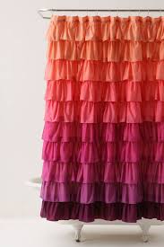 Smouldering Hues Shower Curtain Ruffle Shower Curtains Anthropologie Shower Curtain Ombre Shower Curtain