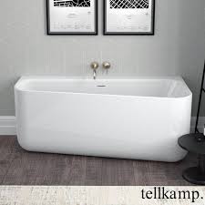 Vorwand badewanne mit schräge / freistehende vorwand badewanne zum anlehnen an die wand auswahl an fussen : Tellkamp Koeko Vorwand Badewanne Mit Verkleidung Weiss Glanz Ohne Fullfunktion 0100 240 00 A Cr Raumspar Badewanne Badewanne Wanne