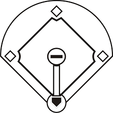 Black And White Baseball Clipart Baseball Images Clip Art Baseball Diamond Baseball Field Baseball