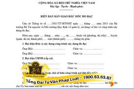 Mẫu biên bản bàn giao mặt bằng-Tim mốc - Luật Long Phan PMT
