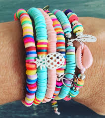 Bracelet Heishi Bijoux Idees De Bijoux Bijoux De Plage