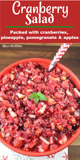 Something was killed to make this. Cranberry Salad Recipe Video Miss In The Kitchen