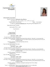 Check spelling or type a new query. Curriculum Vitae Europass Download Free Romana