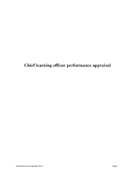 chief learning officer perfomance