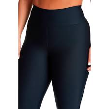 Calca Legging Almaria Kaukim Suplex Cos Largo Preto Netshoes