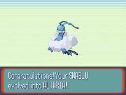 Pokemon Swablu Evolves In Pokemon Sapphire Youtube