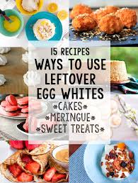 They're used for the moisture or leavening, and can add some lightness to the ingredients. Leftover Egg White Recipes 15 Ways To Use Leftover Egg Whites The Unlikely Baker