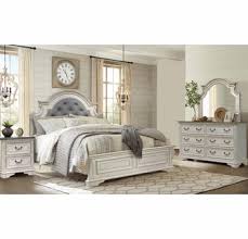Queen and king bedroom furniture sets, expertly designed and crafted for luxurious comfort, include the bed, nightstand and dresser with mirror. Marcelyn 4pc White Wood Queen Bedroom Set By Mcferran Home Furnishings