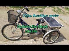 750w el yapimi elektirikli bisiklet diy electric bike 50km h brushless motor solar bike youtube bisiklet motorlar bikini