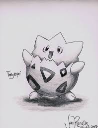 Togepi Pokemon Sketch Pikachu Drawing Cute Drawings