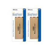 BAZIC Products Chalk Board Eraser, Wood Felt Blackboard and White Board Eraser – Durable Cleaner for Classroom, Office, or Home Use, 2-Packs