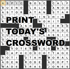 Welcome to washington post crosswords! Printable La Times Crossword Tuesday May 10th 2016 La Times Crossword
