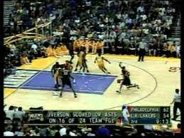 The first round of the playoffs, beginning on saturday, may 22. Allen Iverson 48 Pts Nba Finals 2001 Lakers Vs 76ers Game 1 Youtube