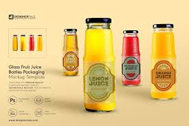 Download Fruit Juice Glass Container Mockup Creative Photoshop Templates Creative Market