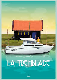 Affiche La Tremblade N 2 Doz Affiches Vintage Affiche Vintage Affiches De Voyage Retro Affiche De Voyage Vintage