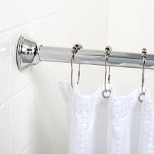 The curtain hooks can add another 2 inches or so giving a total length hold the flange up to the centered lines and mark the holes. 7 Best Shower Rods For Tile Walls That Won T Fall Down