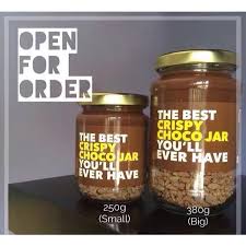 Making 30 jars of chocolate crispy jar. Crispy Choco Jar Shopee Malaysia