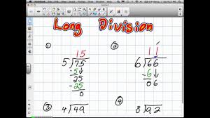 K5 learning has a number of free long division worksheets for grade 4, grade 5 and grade 6. Grade 7 Long Division Long Division