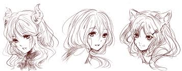 Reference Headshot Poses Drawing 160704 headshot commissions sketch dump 22 by runshin hair. drawer pro