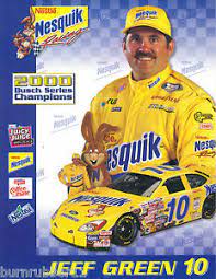 American stock car racing driver. 2001 Jeff Green Nesquik 10 Nascar Busch Series Postcard Ebay