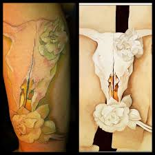 Georgia O Keefe Tattoo On My Upper Arm Memorial Tattoos Memorial Tattoo Georgia Okeefe