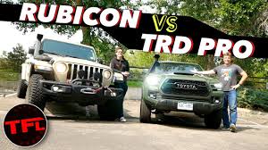 2018, toyota tundra limited, trd 4x4 off road. Video Toyota Tacoma Trd Pro Vs The Jeep Gladiator Rubicon Which Midsize Off Roader Is Best For You The Fast Lane Truck