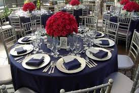 Mikasa Fine Linens Blue Wedding Centerpieces Blue Wedding Blue Table Settings