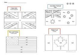 English Speaking Countries Flags Flag Coloring Pages Countries And Flags Britain Flag