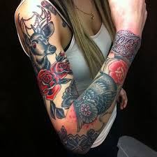 Get it tattooed on your arm and wear it everyday as a sleeve. Black Red Arm Tattoo Best Tattoo Design Ideas Full Sleeve Tattoo Design Half Sleeve Tattoos Designs Tattoo Sleeve Designs