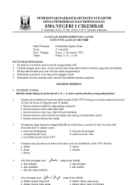 Â contoh biologi soal c1 sampai c6 1. Contoh Soal Akm Pai Sma Kelas 10 Download File Guru