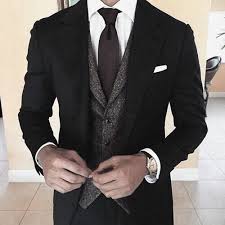 Mens denim suits and jean suits with wide leg pants have a unique fashion style that make other mens suits look like just ordinary office clothes and reason is very simple indeed. 50 Black Suit Styles For Men Classy Male Fashion Ideas