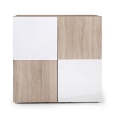 Meuble 2 Portes Buffet Design Scandinave Chene Blanc Checker Les Buffets Buffets Et Vaisseliers Salon Et Buffet Design Mobilier De Salon Meuble Deco