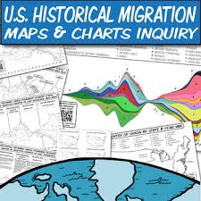 Historical U S Immigration Maps Charts For Coloring 6 Way Lesson Plan
