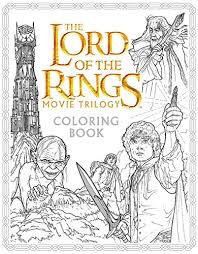 Free printable lord of the rings coloring pages for kids. The Lord Of The Rings Movie Trilogy Coloring Book Warner Brothers Studio Tolkien J R R Caven Nicolette 9780062561480 Amazon Com Books