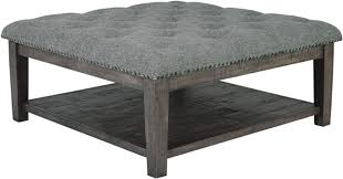 Purchased three years ago for over $400. Amazon Com Signature Design By Ashley Borlofield Upholstered Ottoman Coffee Table Gray Furniture Decor