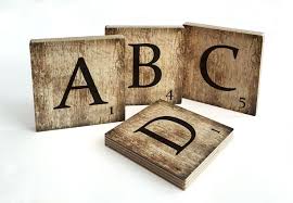 Holzbuchstaben Buchstabensteine Vintage Von Wall Art De Holzbuchstaben Buchstaben Holz Holz