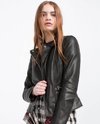Faux Leather Biker Jacket Outerwear Trf Leather Jackets Women Leather Jacket Style Faux Leather Biker Jacket