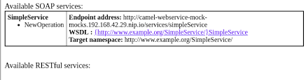 In this example, we will use camel cxf component to act as a soap web service listener. Creating Simple Soap Webservice Mocks With Camel