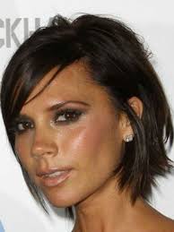 Carre Plongeant Degrade Victoria Beckham Et Son Carre Plongeant Degrade Long Cheveux Fins Coupe De Cheveux Coupe Cheveux Mi Long