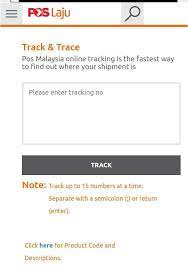 Select the item you wish to track from the options below. Pos Laju Tracking Trace Tracking Number For Android Apk Download