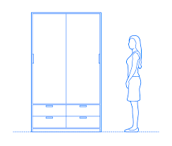 Most wardrobe cabinets typically are 24 inches deep, but can be as narrow as 18 or even 12 inches in depth. Armoires Wardrobes Dimensions Drawings Dimensions Com