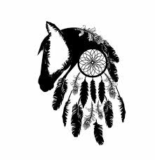Black And White Dream Catcher Pictures Horse Silhouette Dream Catcher Tattoo Outline Black White Feathers Design Shontishar Horse Tattoo Design Horse Tattoo Feather Tattoos
