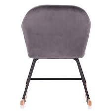 Best chairs® quinn swivel glider in snow. Velvet Rocking Chair Made Of Wood Model Luca Woltu Eu