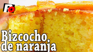 Listado con diferentes recetas de bizcocho. Bizcocho De Naranja Facil Recetas De Cocina Youtube